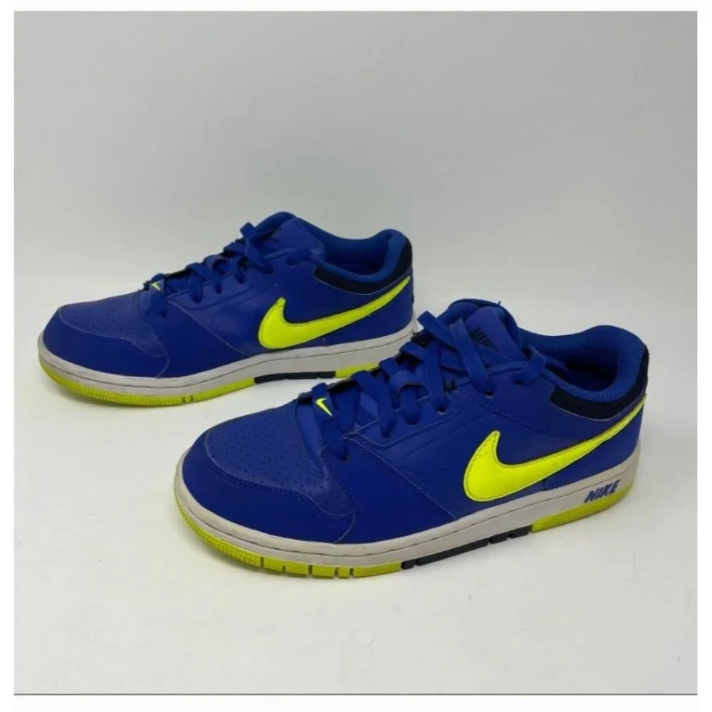 Nike Prestige IV Low‎ Youth Sneakers Size 5.5Y Blue Yellow White Athletic